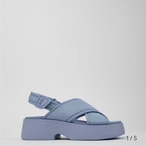 Camper Platform Sandals - Light Blue